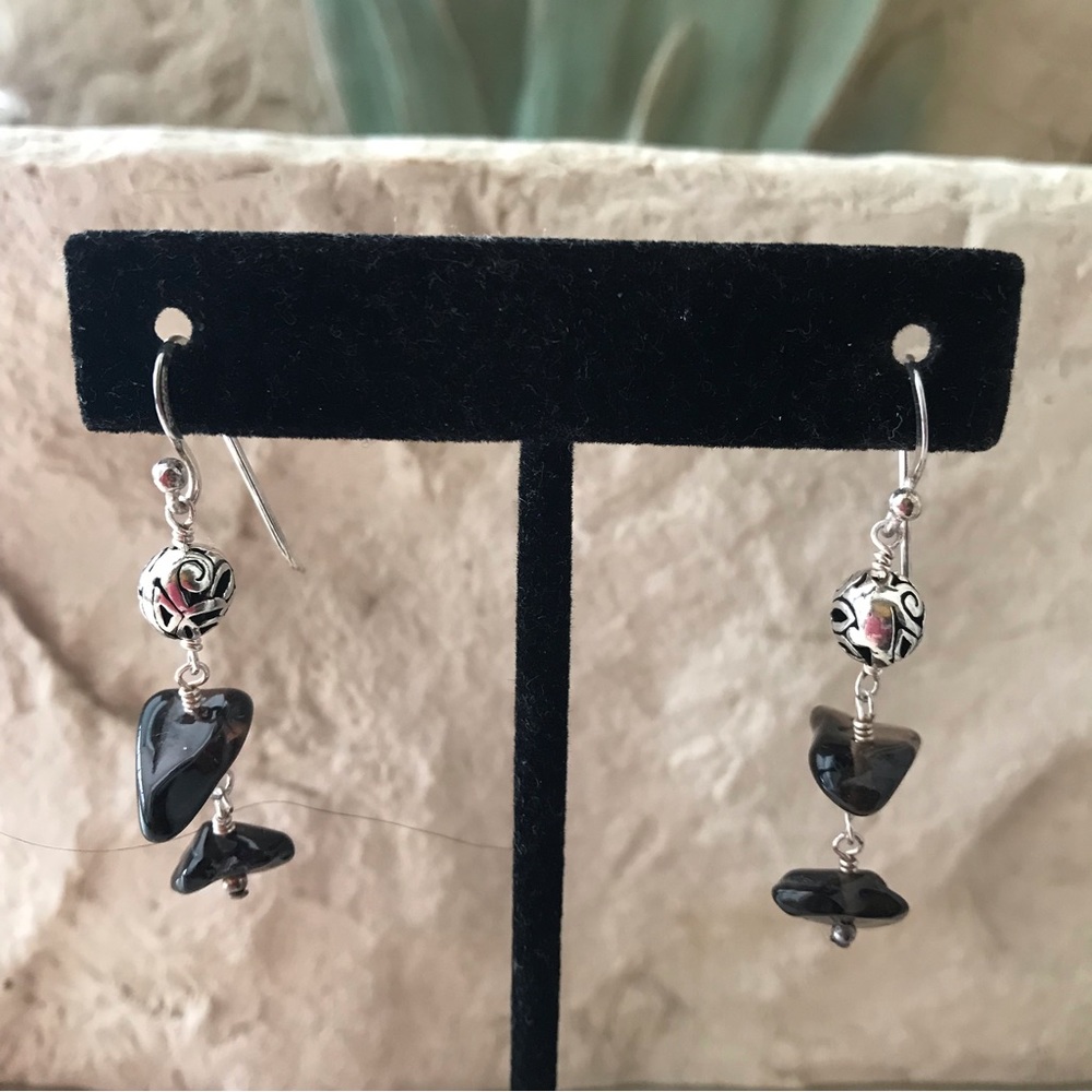 Barse smoky topaz sterling silver earrings